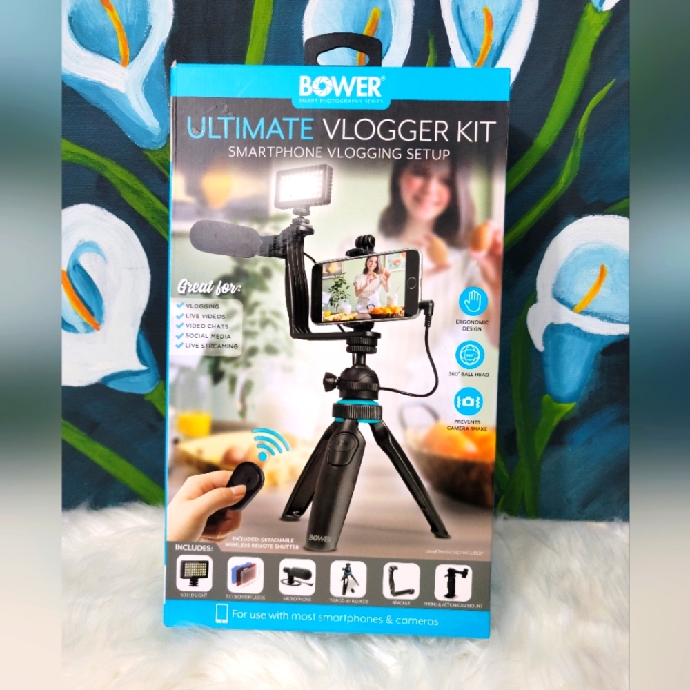 Ultimate Vlogger Kit Smartphone Vlogging setupdetachable wireless remote shutter